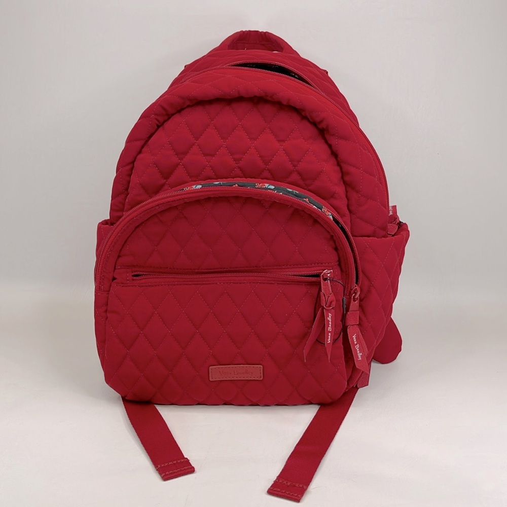 Vera Bradey Essential Compact Backpack NWOT Tango Red